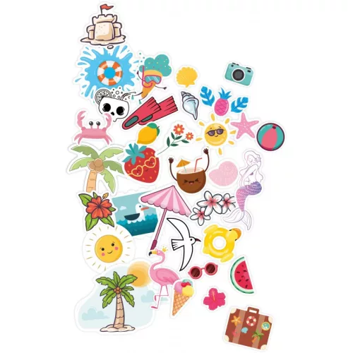 BUKI 200 db-os matrica készlet, Nyár