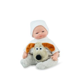 Marina&Pau Kisfiú kutyusos rugdalózóban - 26cm