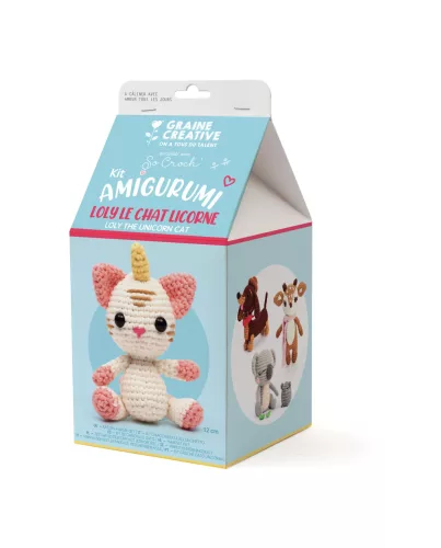 Graine Creative Amigurumi készlet – Cicakornis (12 cm)