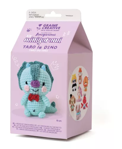 Graine Creative Minigurumi készlet – Dinoszaurusz (10 cm)