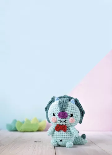 Graine Creative Minigurumi készlet – Dinoszaurusz (10 cm)