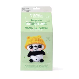 Graine Creative Minigurumi készlet – Panda (10 cm)