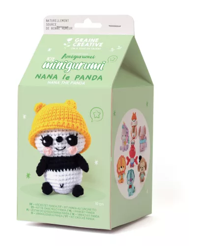 Graine Creative Minigurumi készlet – Panda (10 cm)