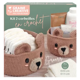 Graine Creative 2 db macis kosár horgolókészlet
