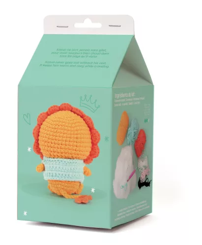 Graine Creative Minigurumi készlet – Kazuo, az oroszlán (10 cm)