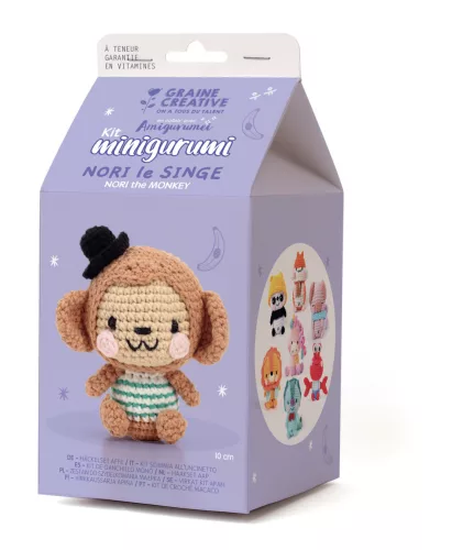 Graine Creative Minigurumi készlet – Nori, a majom (10 cm)