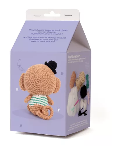 Graine Creative Minigurumi készlet – Nori, a majom (10 cm)
