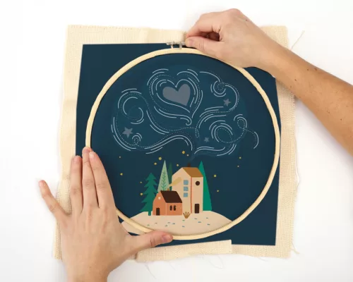 Graine Creative Hímzőkészlet – Éjszaka (20 cm)