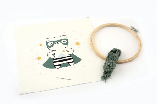 Graine Creative Hímzőkészlet – Szuper cica (15 cm)