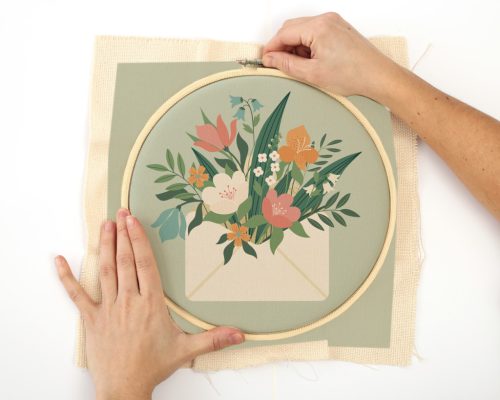 Graine Creative Hímzőkészlet – Virágcsokor (20 cm)