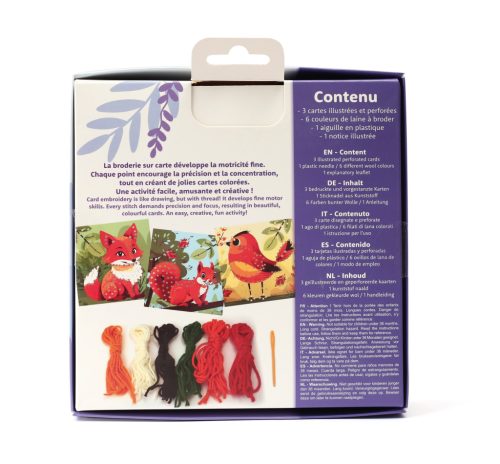 Graine Creative Hímzőkártyák – Erdei motívumok