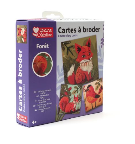 Graine Creative Hímzőkártyák – Erdei motívumok