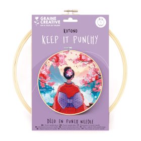   Graine Creative Punch needle hímzőkészlet – Kimonó (25 cm)