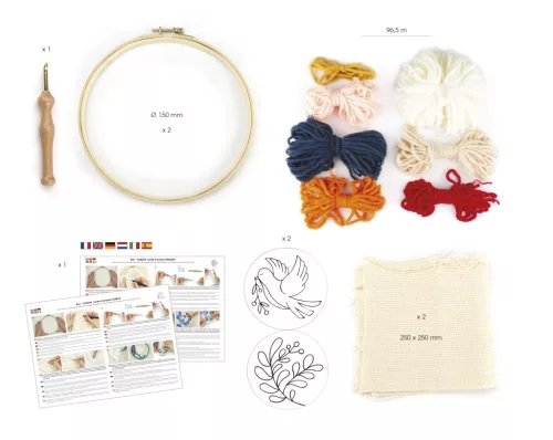 Graine Creative Dupla punch needle hímzőkészlet – 150 mm