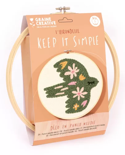 Graine Creative Punch needle hímzőkészlet – Madár