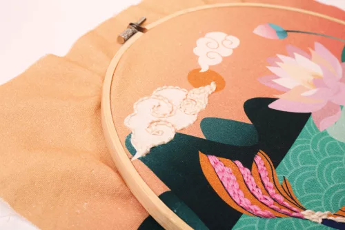 Graine Creative Punch needle hímzőkészlet – Koi ponty (25 cm)