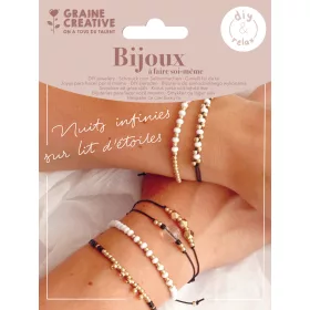   Graine Creative Ékszerkészítő készlet – Arany és fekete