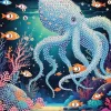 Graine Creative Gyémántfestő képeslap – Tengeri világ