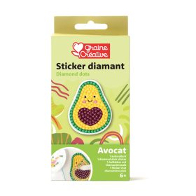 Graine Creative Gyémántfestő matrica – Avokádó