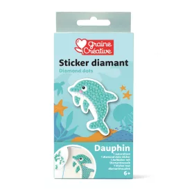 Graine Creative Gyémántfestő matrica – Delfin