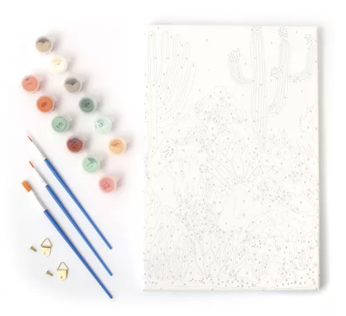 Graine Creative Számfestő – Kaktusz (20×30 cm)