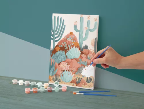 Graine Creative Számfestő – Kaktusz (20×30 cm)