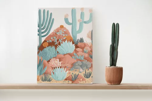 Graine Creative Számfestő – Kaktusz (20×30 cm)
