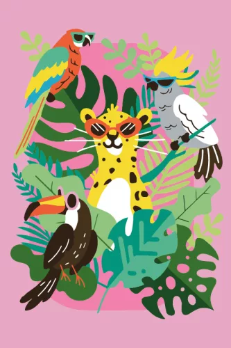 Graine Creative Számfestő – Trópusokon (20×30 cm)