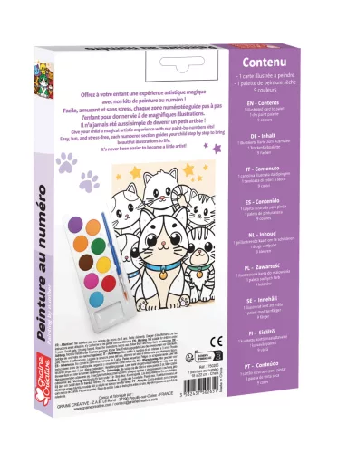 Graine Creative Számfestő 8+ – Cicák