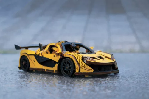 Graine Creative 3D fa modell – Sárga versenyautó