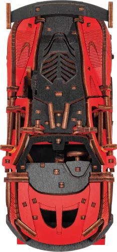 Graine Creative 3D fa modell – Piros versenyautó