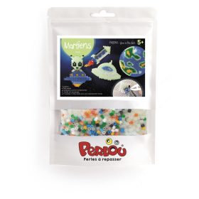   Graine Creative 1500 db-os sötétben világító vasalható gyöngy - Marslakók