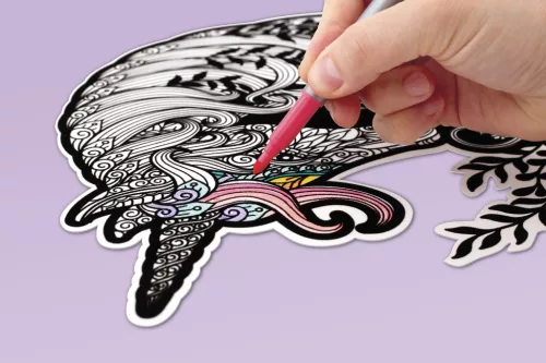 Graine Creative Bársonyszínező – Unikornis