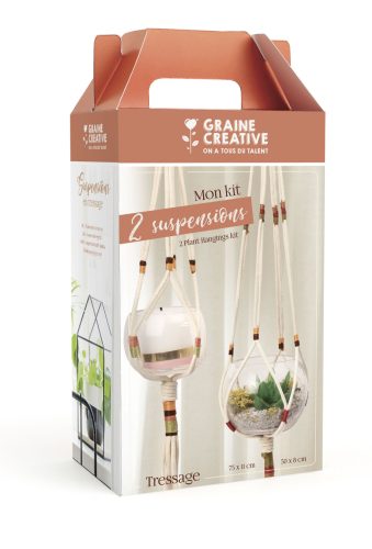 Graine Creative Makramé készlet – 2 db lógódísz