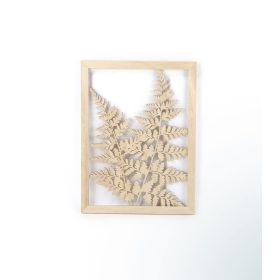   Graine Creative Fa képkeret – Levél mintás téglalap (300×400×9 mm)