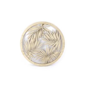   Graine Creative Fa képkeret – Levél mintás kör (400×400×9 mm)