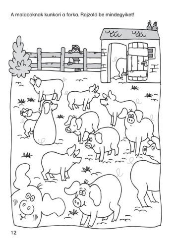 Vidám vonalhúzó gyakorlatok – Betűk és számok sötétkék