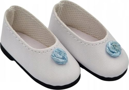 Paola Reina - Las Amigas babacipő játékbabához - Virágmintás, fehér