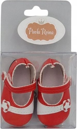 Paola Reina - Las Amigas babacipő játékbabához - Piros