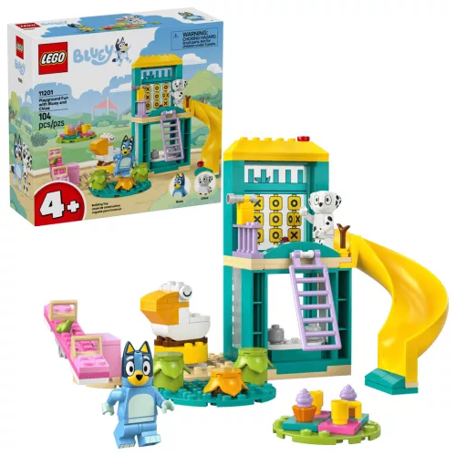 LEGO Bluey 11201 Bluey és Kloé vidám kalandjai a játszótéren