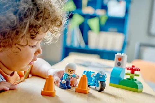 LEGO Duplo town 10471 Kék rendőrségi motorkerékpár