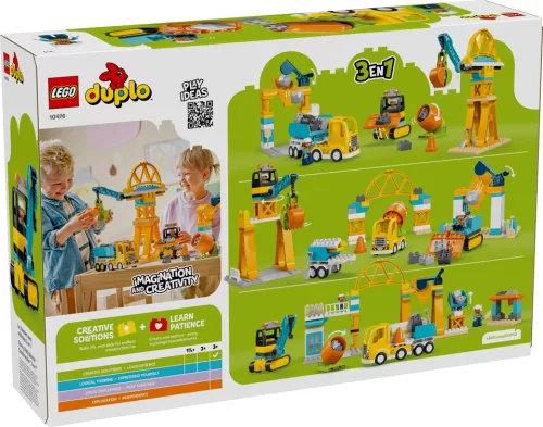 LEGO Duplo town 10476 3 az 1-ben építési terület és munkagépek