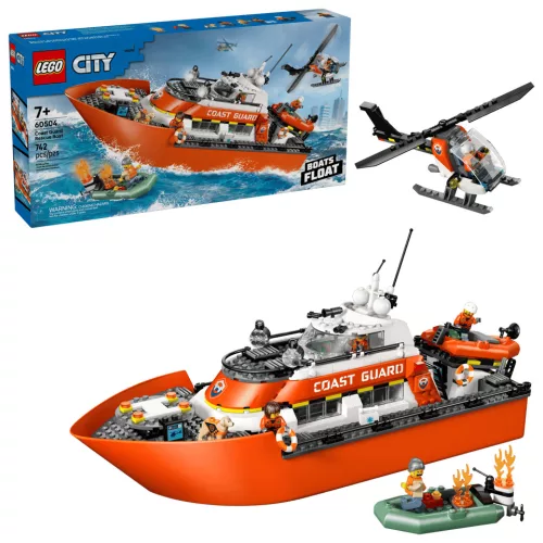LEGO City 60504 Parti őrség mentőcsónak és helikopter