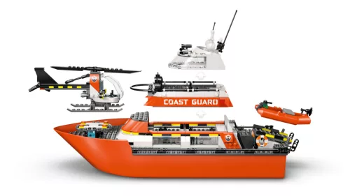 LEGO City 60504 Parti őrség mentőcsónak és helikopter