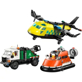   LEGO City 60505 Repülőgép, emelőkosaras kocsi és légpárnás jármű remix