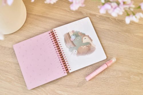 Little Dutch vízzel színező füzet - Rosa Fairy Garden