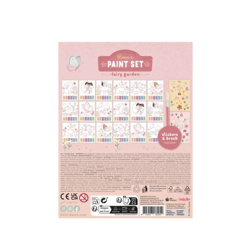 Little Dutch festőkönyv kiegészítőkkel - Rosa Fairy Garden
