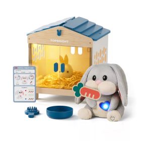   Interaktív nyuszi gondozó játékkészlet, fényekkel és hangokkal TOPBRIGHT