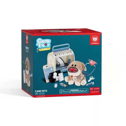 Interaktív állatklinika kutya gondozó játékkészlet fényekkel és hangokkal TOPBRIGHT