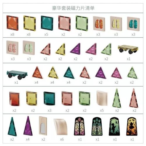 MagArt mágneses építőkészlet 110 db-os TOPBRIGHT